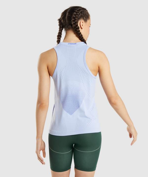 Damske Tielko Gymshark Apex Seamless Lavendel Modre / Modre | YG7193604